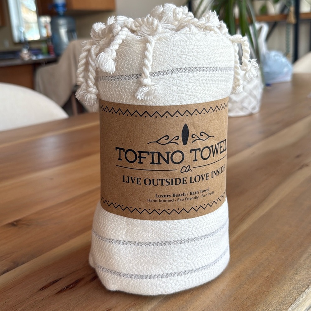Tofino Towel Co The Willowbrae Bamboo Blend Towel Steel